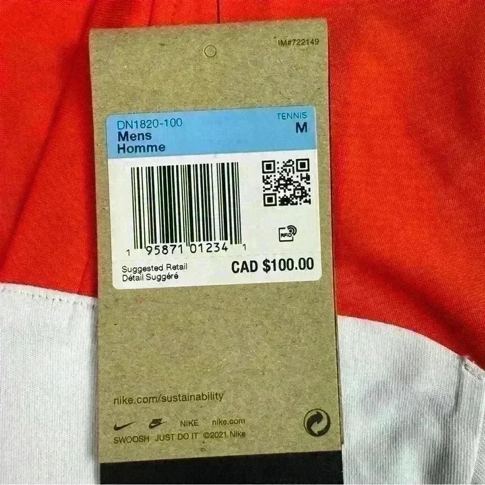 💰HUGE CLEARANCE SALE 💰 NWT Nike Court Dri-Fit  ADV Slam Alcaraz Mens Shirt - Picture 9 of 9